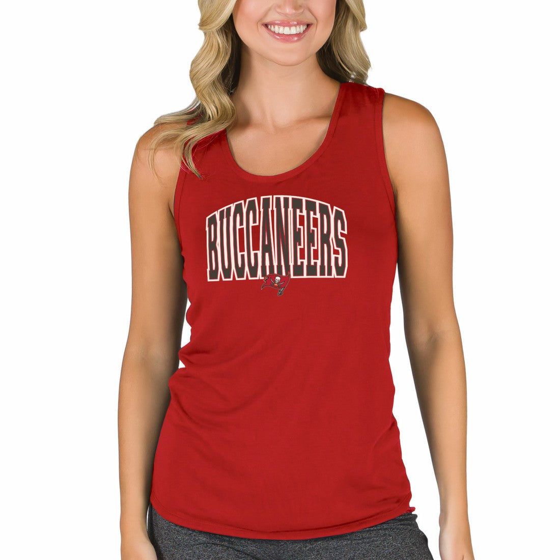 Tampa Bay Buccaneers Concepts Sport Women's Marathon Racer Back Tank Top - Red Tops