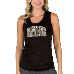 Baltimore Ravens Concepts Sport Women's Marathon Racer Back Tank Top - Black Tops