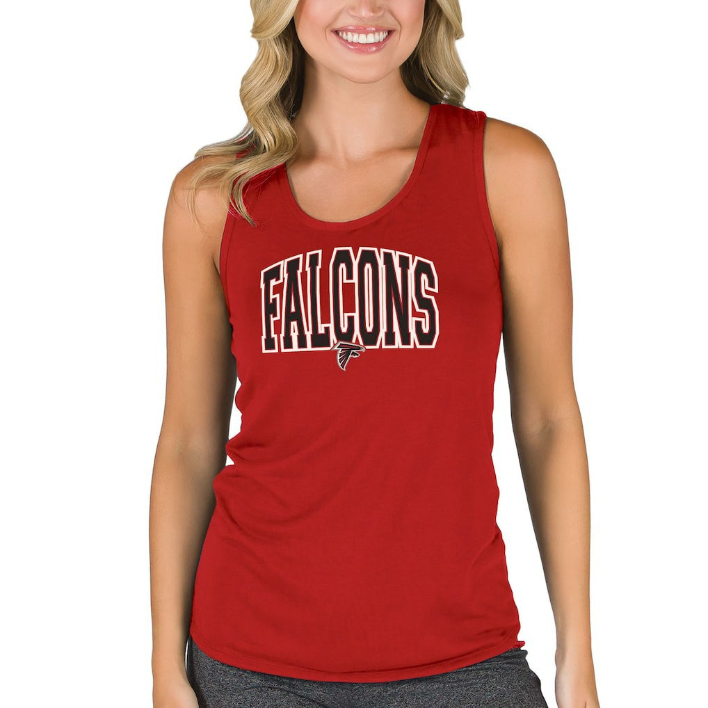 Atlanta Falcons Concepts Sport Women's Marathon Racer Back Tank Top - Red Tops