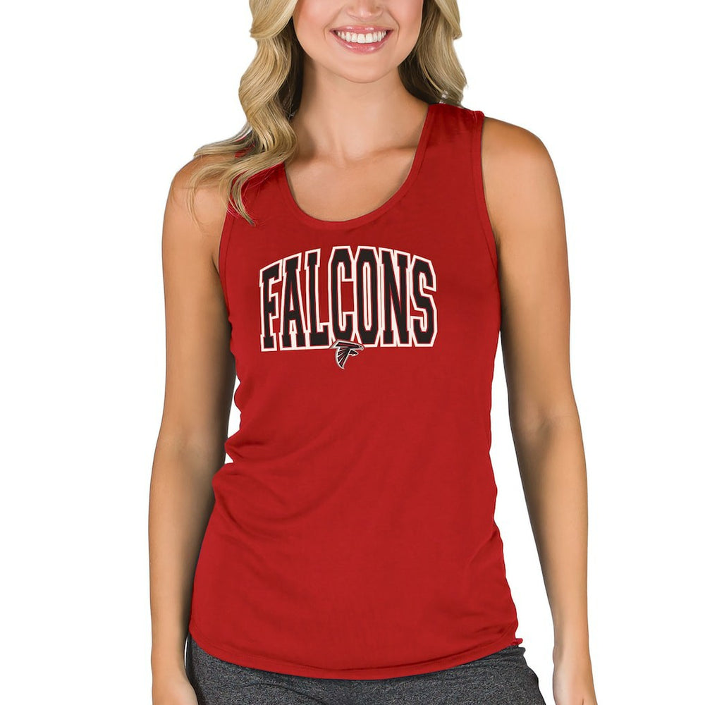 Atlanta Falcons Concepts Sport Women's Marathon Racer Back Tank Top - Red Tops