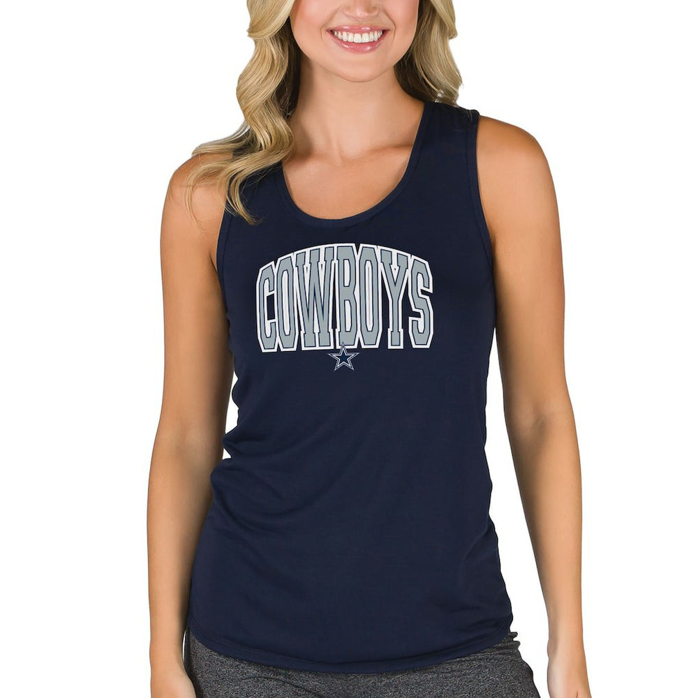 Dallas Cowboys Concepts Sport Women's Marathon Racer Back Tank Top - Navy Tops