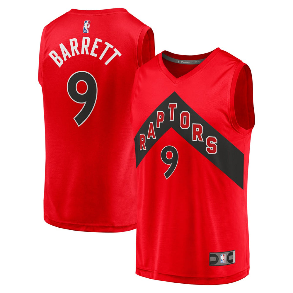 RJ Barrett Toronto Raptors Youth Fast Break Player Jersey Icon Edition Red - Fanatics