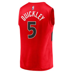 Immanuel Quickley Toronto Raptors Youth Fast Break Player Jersey Icon Edition Red - Fanatics