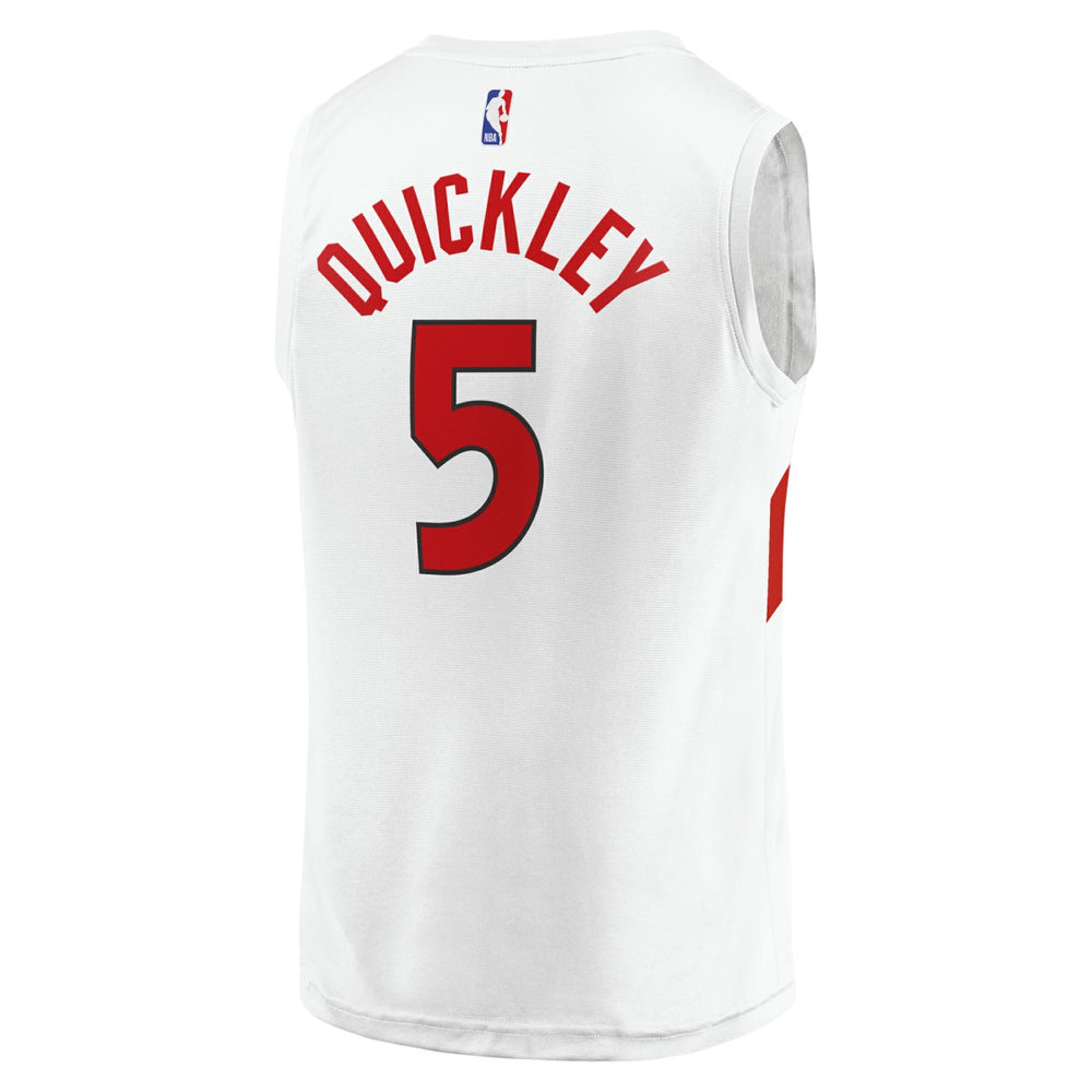 Immanuel Quickley Toronto Raptors Youth Fast Break Player Jersey Association Edition White - Fanatics