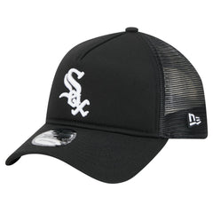 Chicago White Sox New Era 9FORTY A-Frame Trucker Adjustable Hat - Black Hats