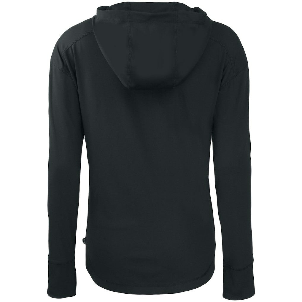 Kansas City Chiefs Cutter & Buck Women's Primary Mark Daybreak Eco Recycled Full-Zip Hoodie - Black Hoodies