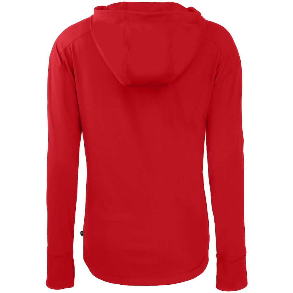Kansas City Chiefs Cutter & Buck Women's Primary Mark Daybreak Eco Recycled Full-Zip Hoodie - Red Hoodies