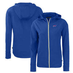 Buffalo Bills Cutter & Buck Women's Primary Mark Daybreak Eco Recycled Full-Zip Hoodie - Royal Hoodies