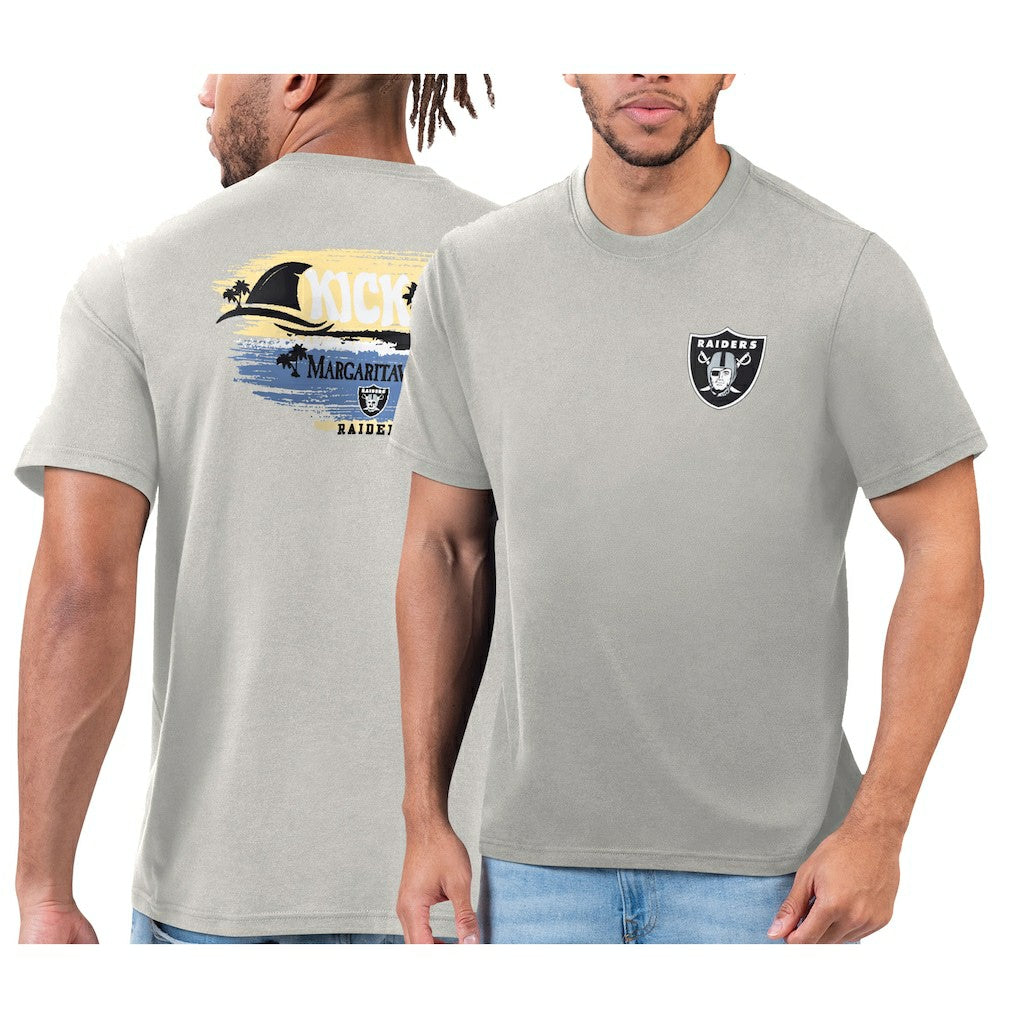 Las Vegas Raiders Margaritaville T-Shirt - Silver T-shirts