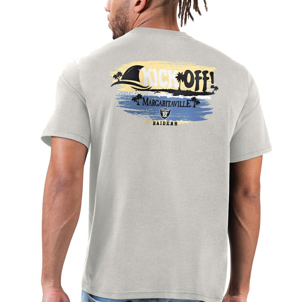 Las Vegas Raiders Margaritaville T-Shirt - Silver T-shirts