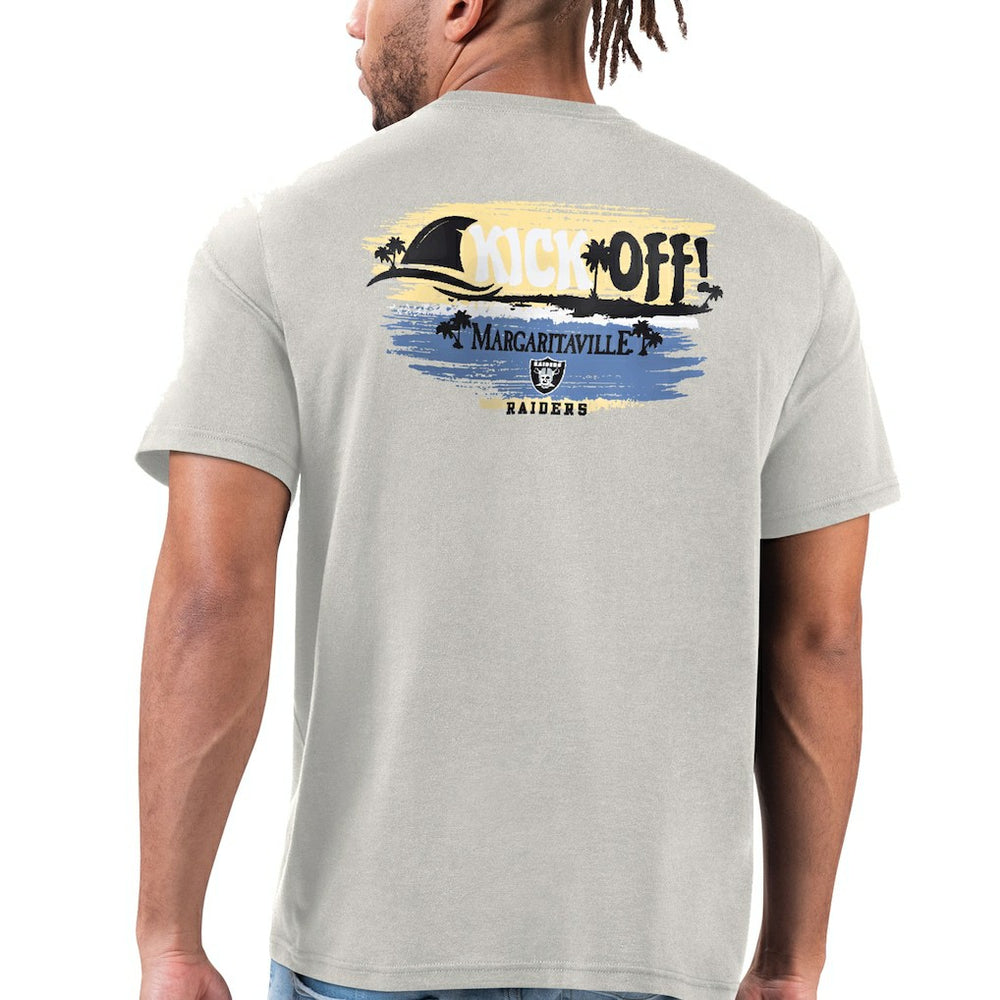 Las Vegas Raiders Margaritaville T-Shirt - Silver T-shirts