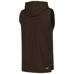 Cleveland Browns MSX by Michael Strahan Captain Sleeveless Hoodie T-Shirt - Brown Hoodies