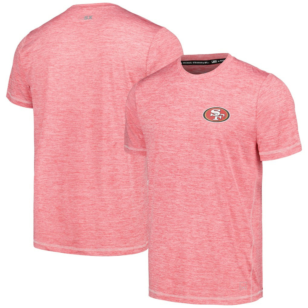San Francisco 49ers MSX by Michael Strahan Motion Space-Dye T-Shirt - Scarlet T-shirts