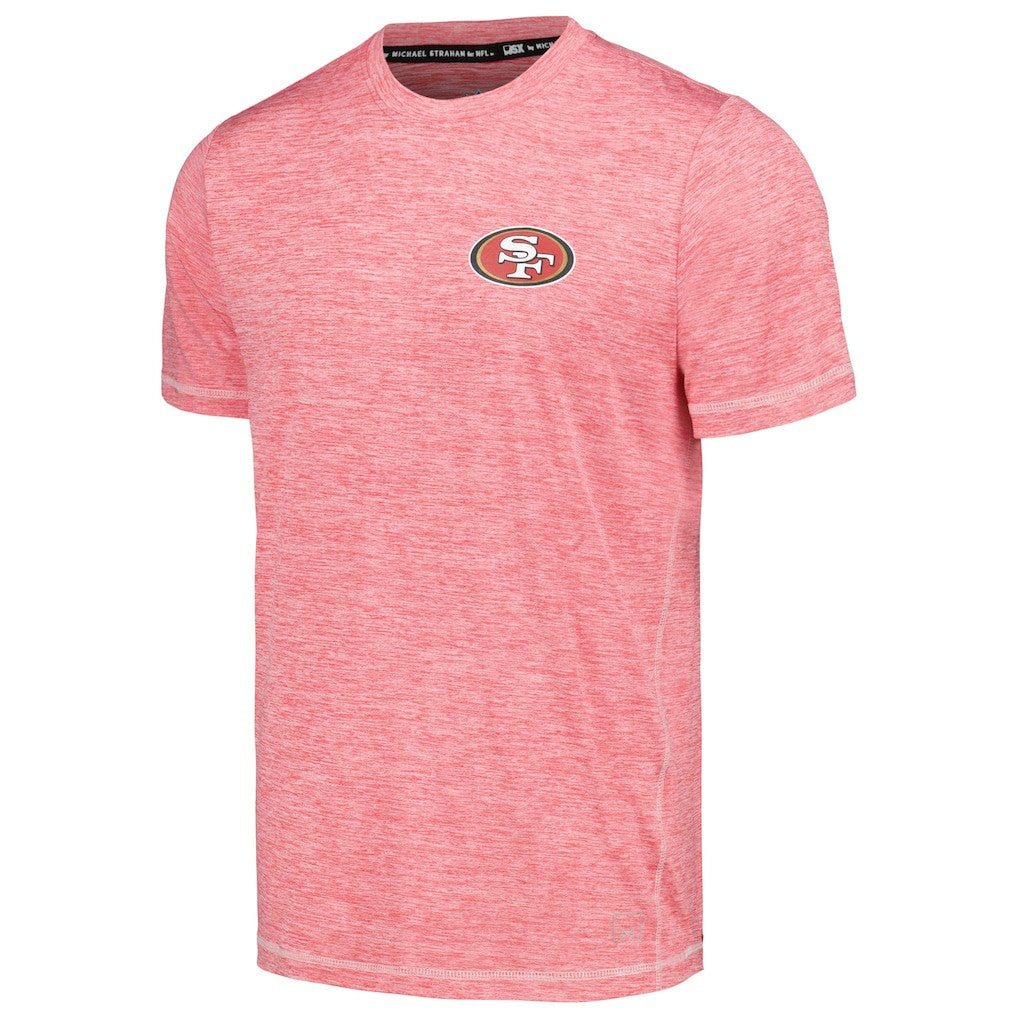 San Francisco 49ers MSX by Michael Strahan Motion Space-Dye T-Shirt - Scarlet T-shirts