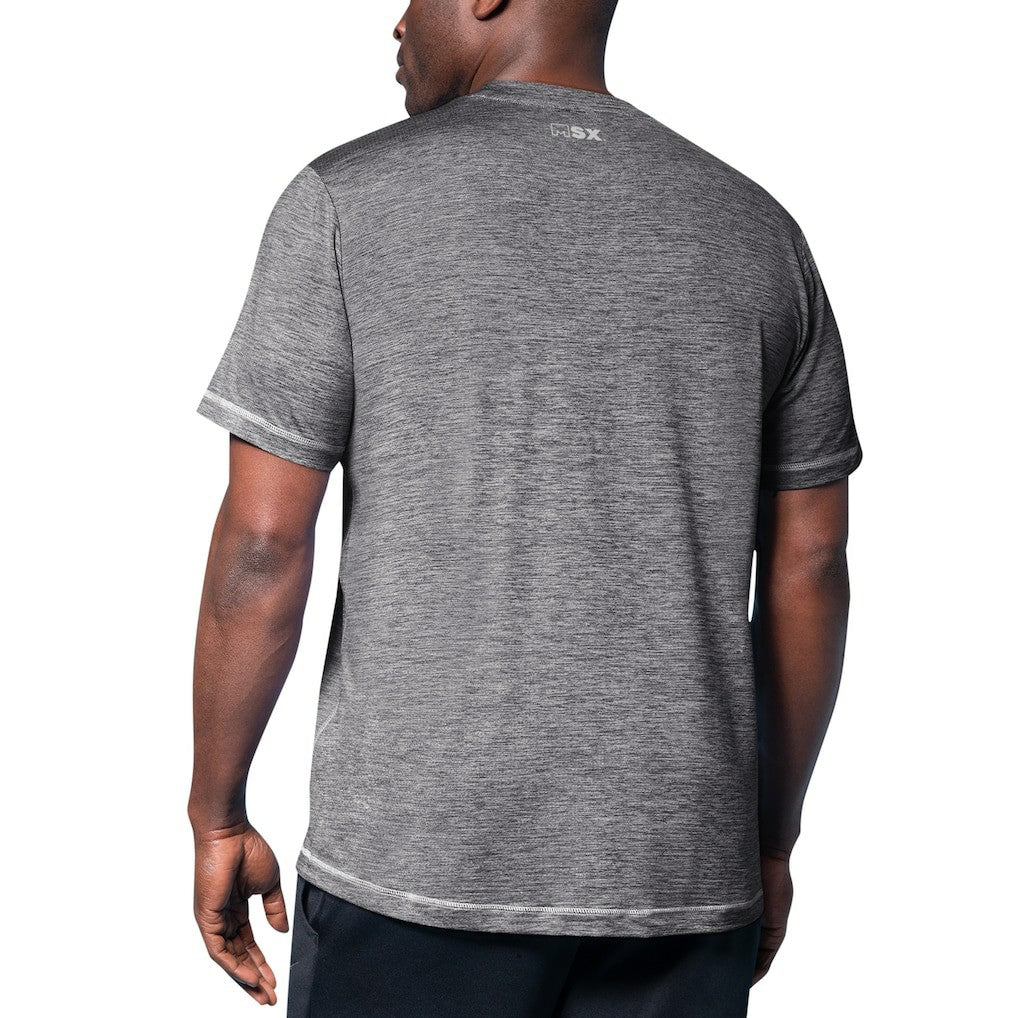 Miami Dolphins MSX by Michael Strahan Motion Space-Dye T-Shirt - Black T-shirts