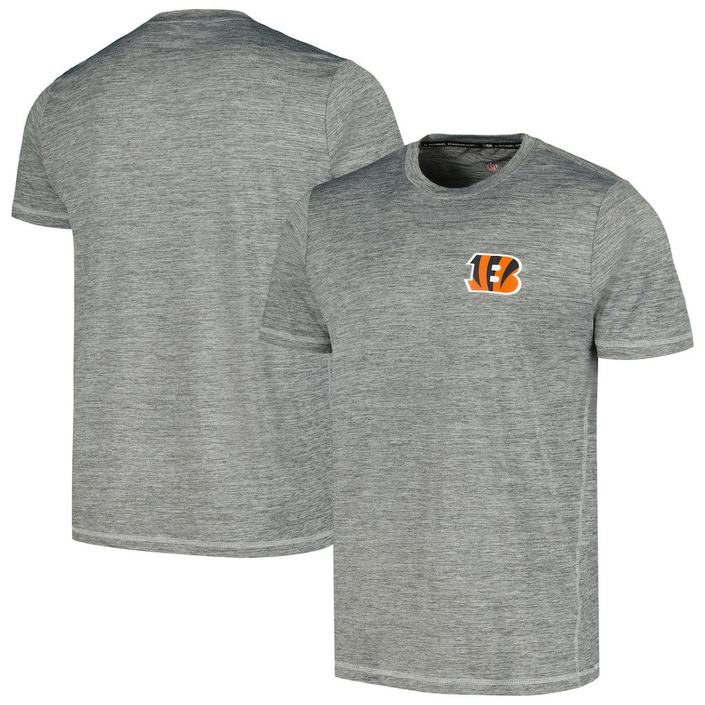 Cincinnati Bengals MSX by Michael Strahan Motion Space-Dye T-Shirt - Black T-shirts