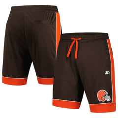 Cleveland Browns Starter Fan Favorite Fashion Shorts - Brown/Orange Shorts