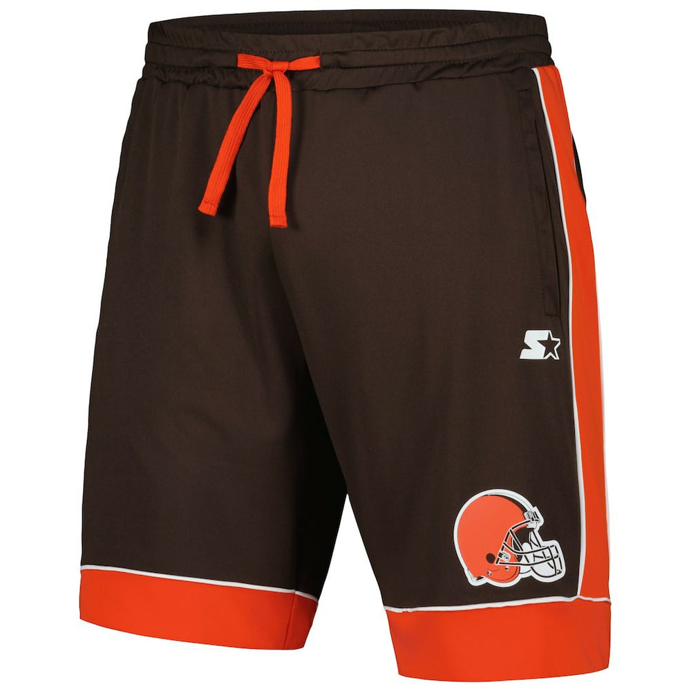 Cleveland Browns Starter Fan Favorite Fashion Shorts - Brown/Orange Shorts
