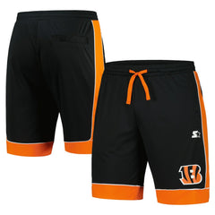Cincinnati Bengals Starter Fan Favorite Fashion Shorts - Black/Orange Shorts