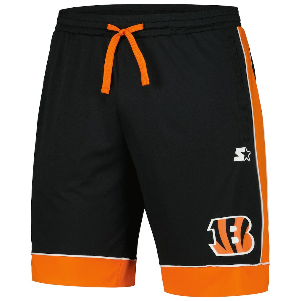 Cincinnati Bengals Starter Fan Favorite Fashion Shorts - Black/Orange Shorts