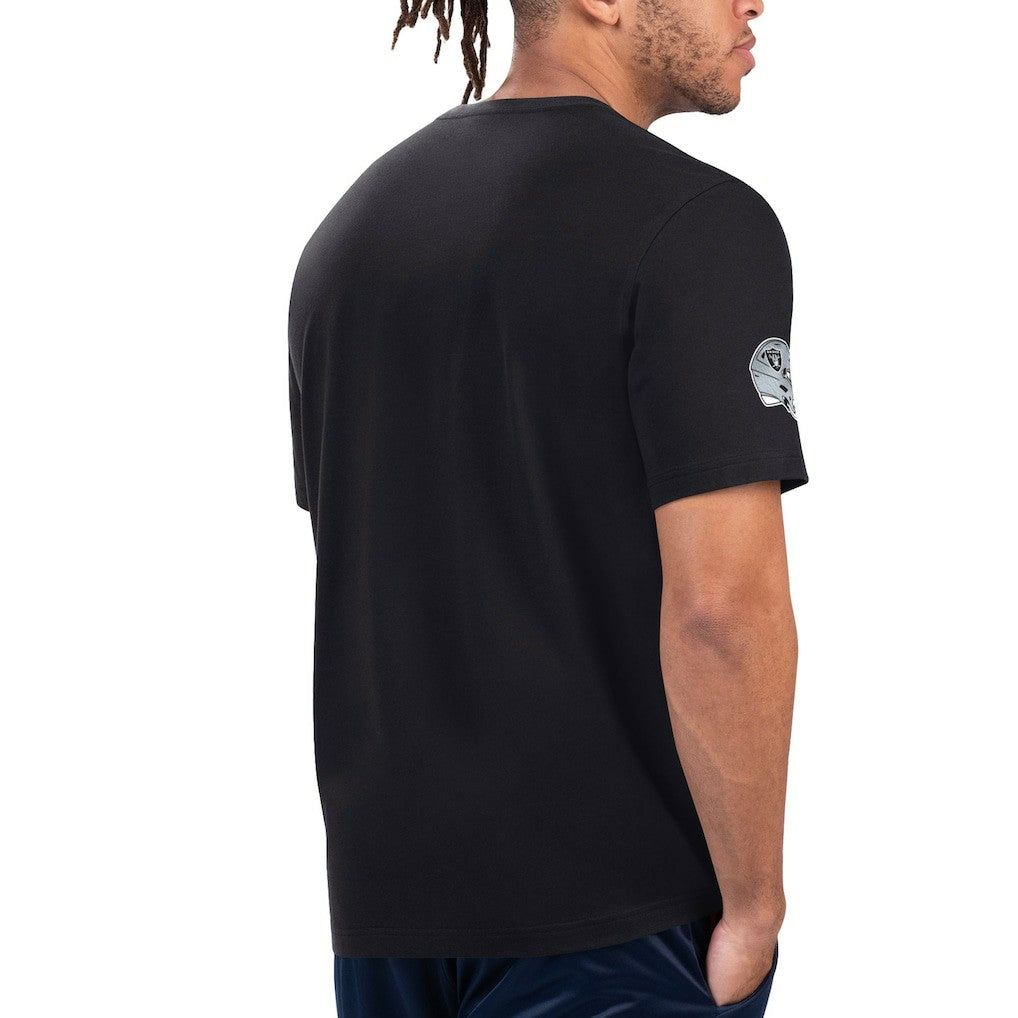 Las Vegas Raiders Starter Finish Line Extreme Graphic T-Shirt - Black/Silver T-shirts