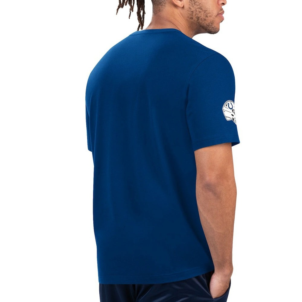 Indianapolis Colts Starter Finish Line Extreme Graphic T-Shirt - Royal/White T-shirts