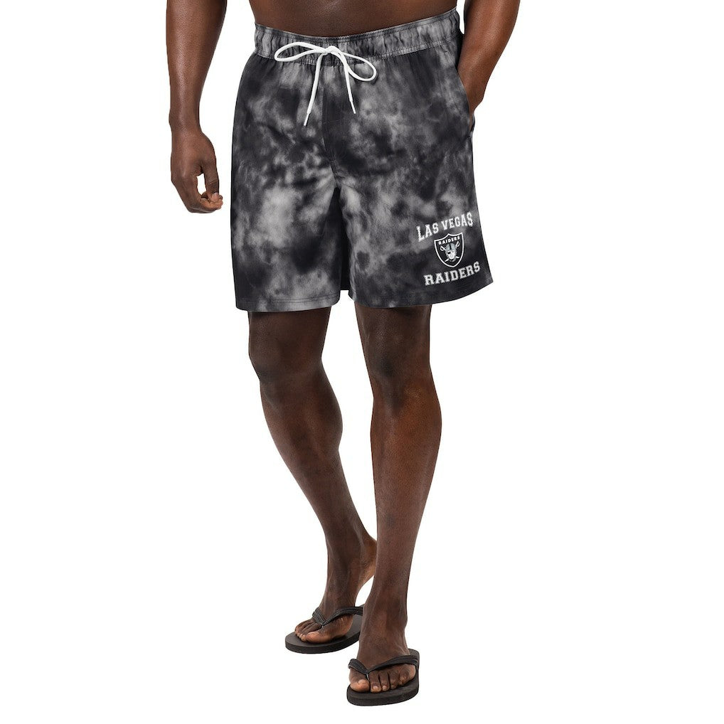 Las Vegas Raiders G-III Sports by Carl Banks Change Up Volley Swim Trunks - Black