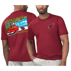Arizona Cardinals Margaritaville Licensed to Chill T-Shirt - Cardinal T-shirts