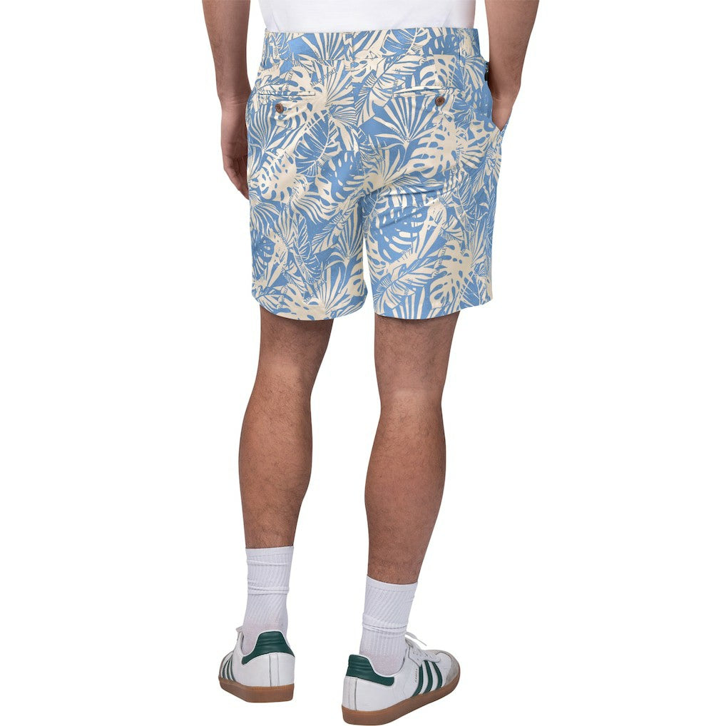 Buffalo Bills Margaritaville Sandwashed Monstera Print Amphib Shorts - Royal Shorts