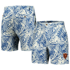 Chicago Bears Margaritaville Sandwashed Monstera Print Amphib Shorts - Navy Shorts