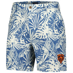 Chicago Bears Margaritaville Sandwashed Monstera Print Amphib Shorts - Navy Shorts