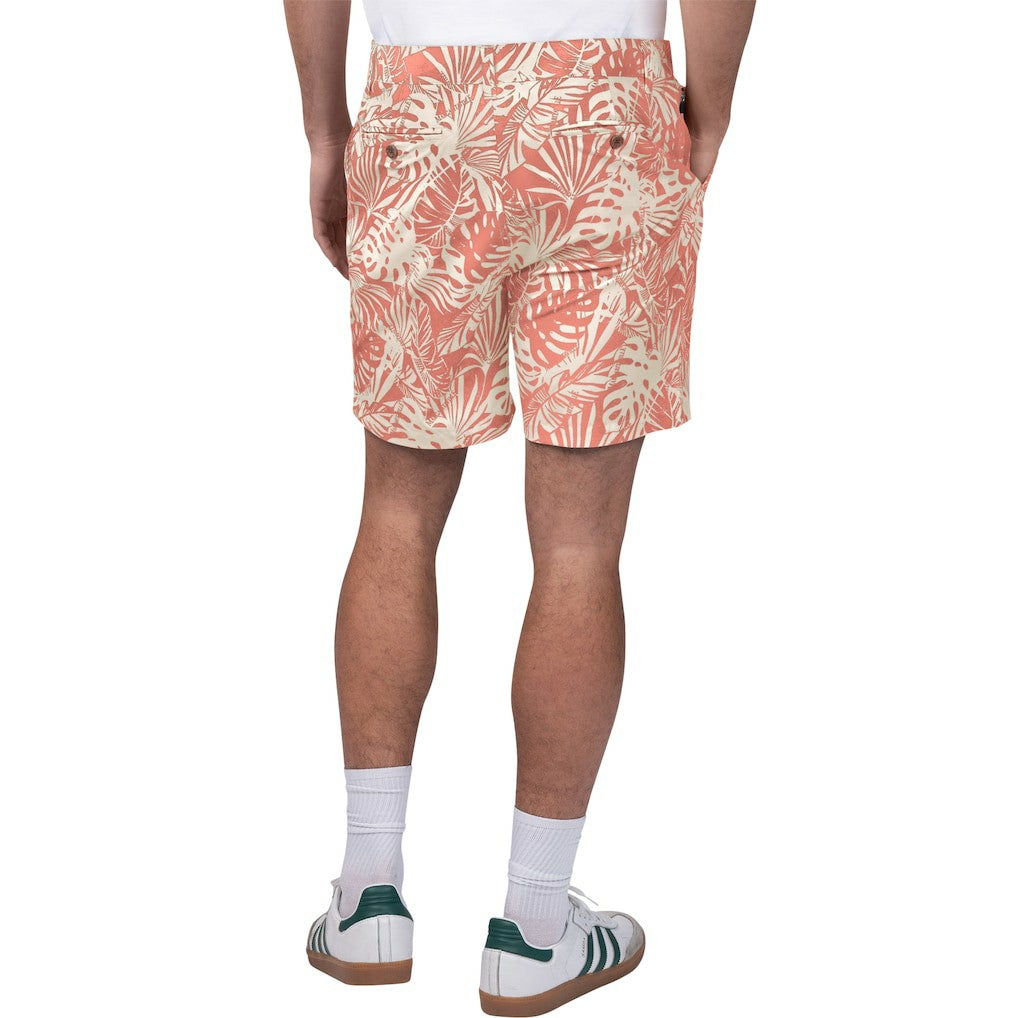Kansas City Chiefs Margaritaville Sandwashed Monstera Print Amphib Shorts - Red Shorts