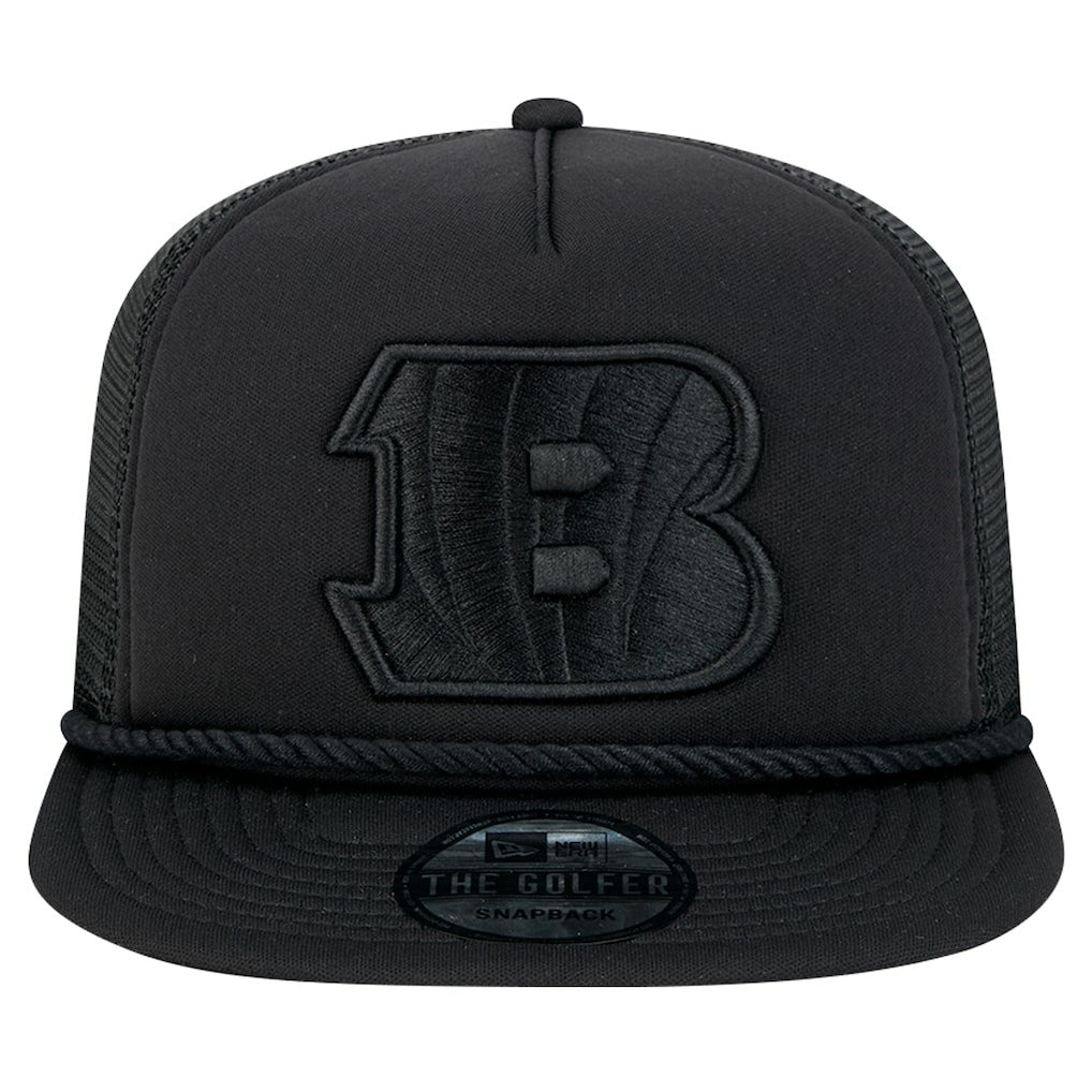 New Era Cincinnati Bengals Black Active Tone Golfer Snapback Hat