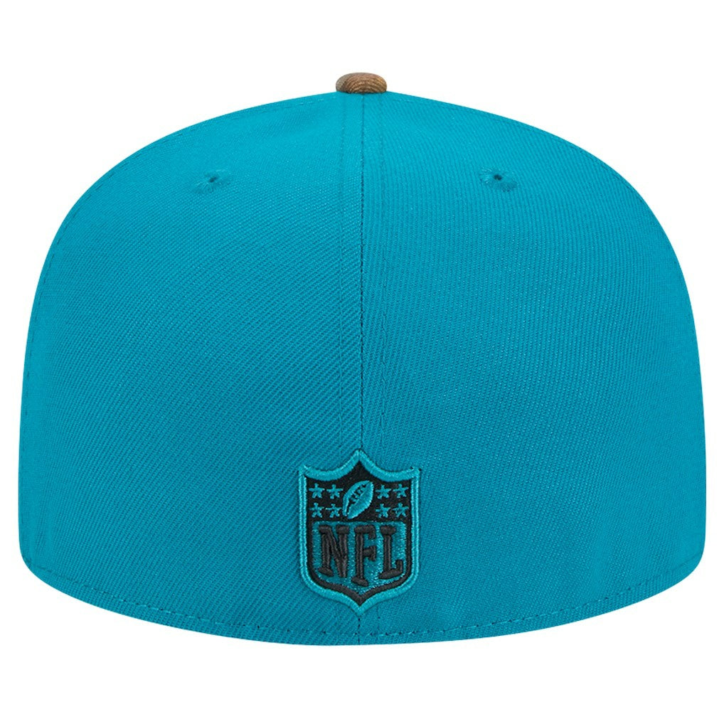 New Era Jacksonville Jaguars Teal Active Two-Tone Camo 59FIFTY Fitted Hat