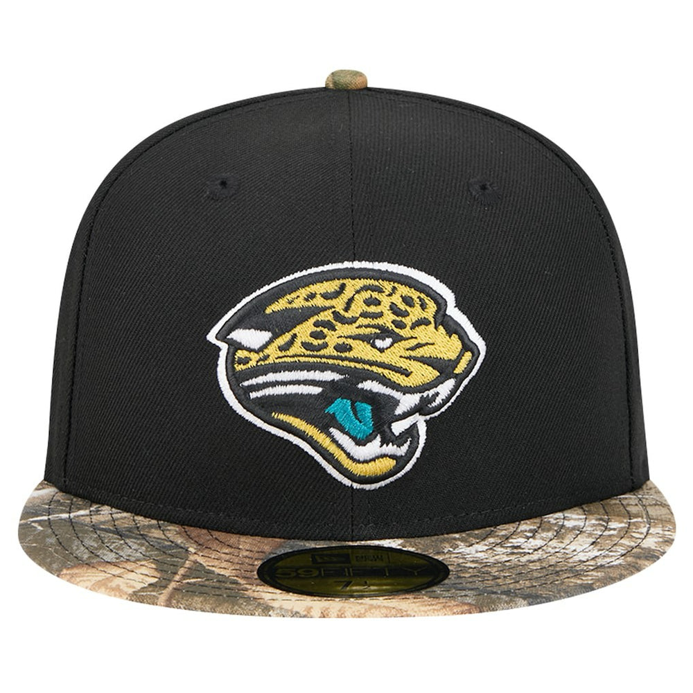 New Era Jacksonville Jaguars Black Active Two-Tone Camo 59FIFTY Fitted Hat