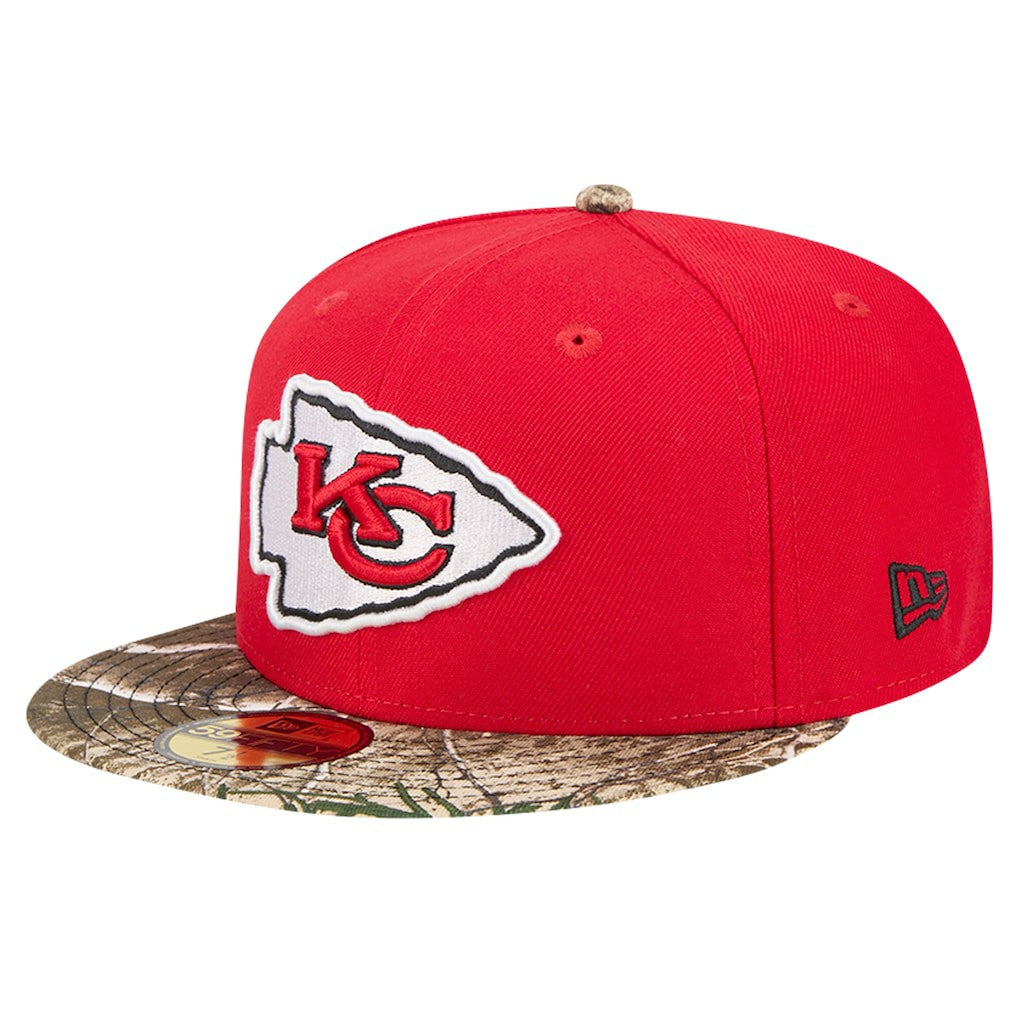 New Era Kansas City Chiefs Red Active Two-Tone Camo 59FIFTY Fitted Hat