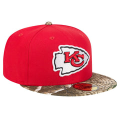 New Era Kansas City Chiefs Red Active Two-Tone Camo 59FIFTY Fitted Hat