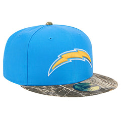New Era Los Angeles Chargers Powder Blue Active Two-Tone Camo 59FIFTY Fitted Hat
