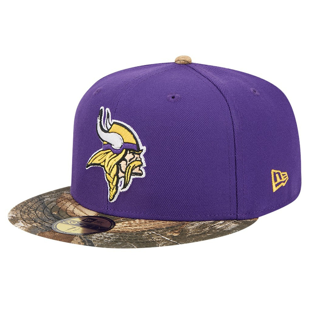 New Era Minnesota Vikings Purple Active Two-Tone Camo 59FIFTY Fitted Hat