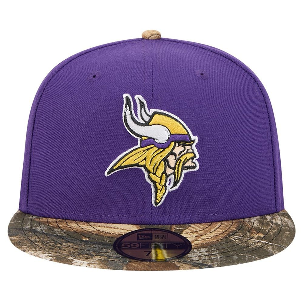New Era Minnesota Vikings Purple Active Two-Tone Camo 59FIFTY Fitted Hat