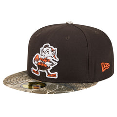 New Era Cleveland Browns Brown Active Two-Tone Camo 59FIFTY Fitted Hat