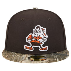 New Era Cleveland Browns Brown Active Two-Tone Camo 59FIFTY Fitted Hat