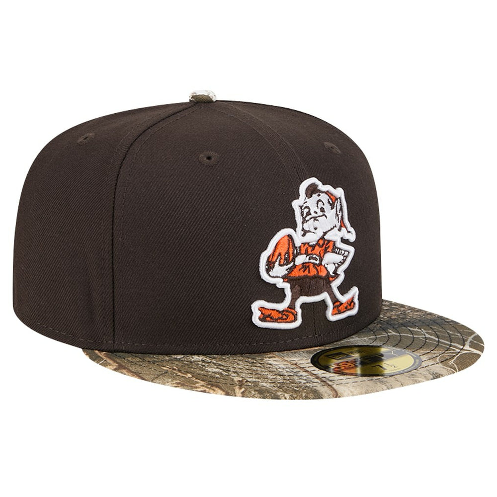 New Era Cleveland Browns Brown Active Two-Tone Camo 59FIFTY Fitted Hat