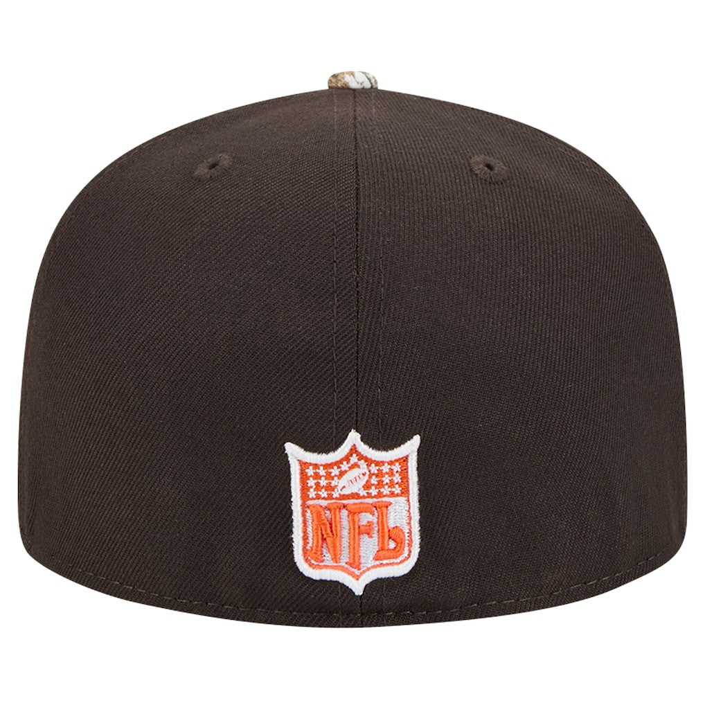 New Era Cleveland Browns Brown Active Two-Tone Camo 59FIFTY Fitted Hat