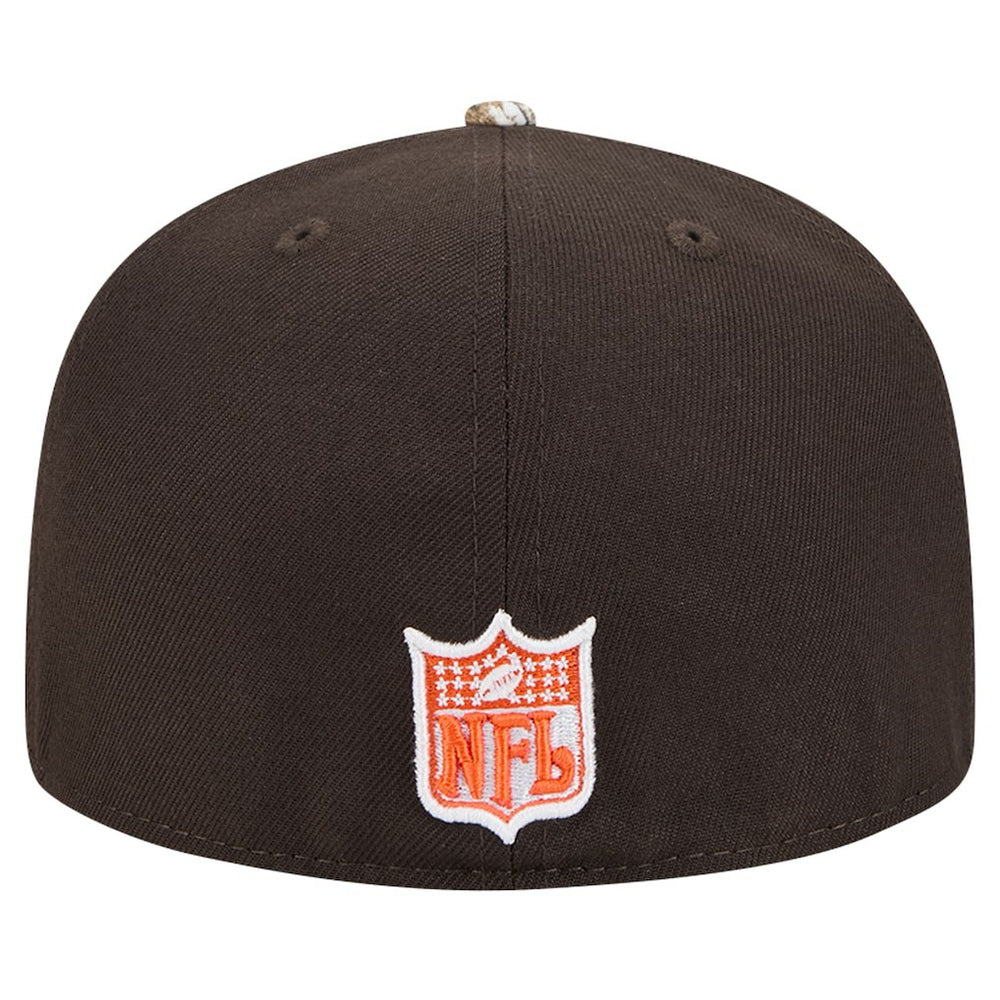 New Era Cleveland Browns Brown Active Two-Tone Camo 59FIFTY Fitted Hat