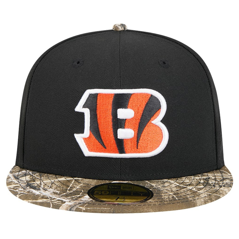 New Era Cincinnati Bengals Black Active Two-Tone Camo 59FIFTY Fitted Hat
