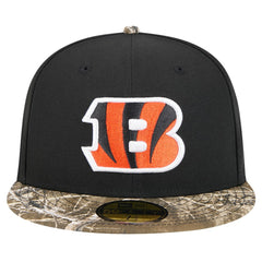 New Era Cincinnati Bengals Black Active Two-Tone Camo 59FIFTY Fitted Hat