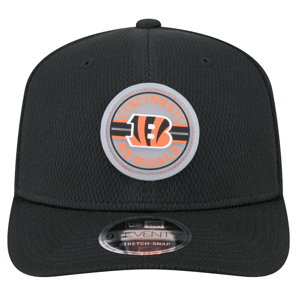 Cincinnati Bengals New Era Adventure Patched 9SEVENTY Stretch-Snap Adjustable Hat - Black Hats