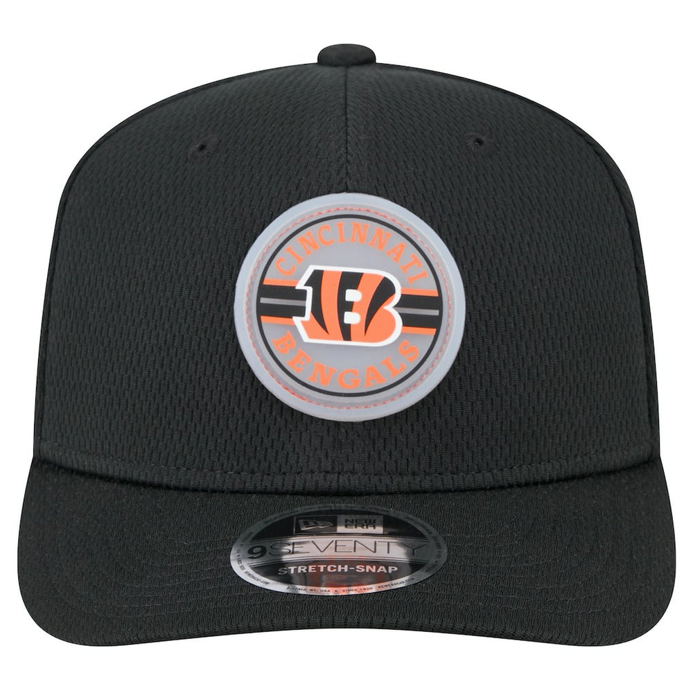 Cincinnati Bengals New Era Adventure Patched 9SEVENTY Stretch-Snap Adjustable Hat - Black Hats