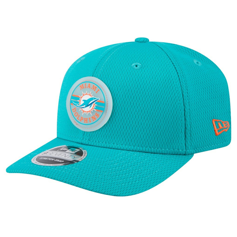 Miami Dolphins New Era Adventure Patched 9SEVENTY Stretch-Snap Adjustable Hat - Aqua Hats